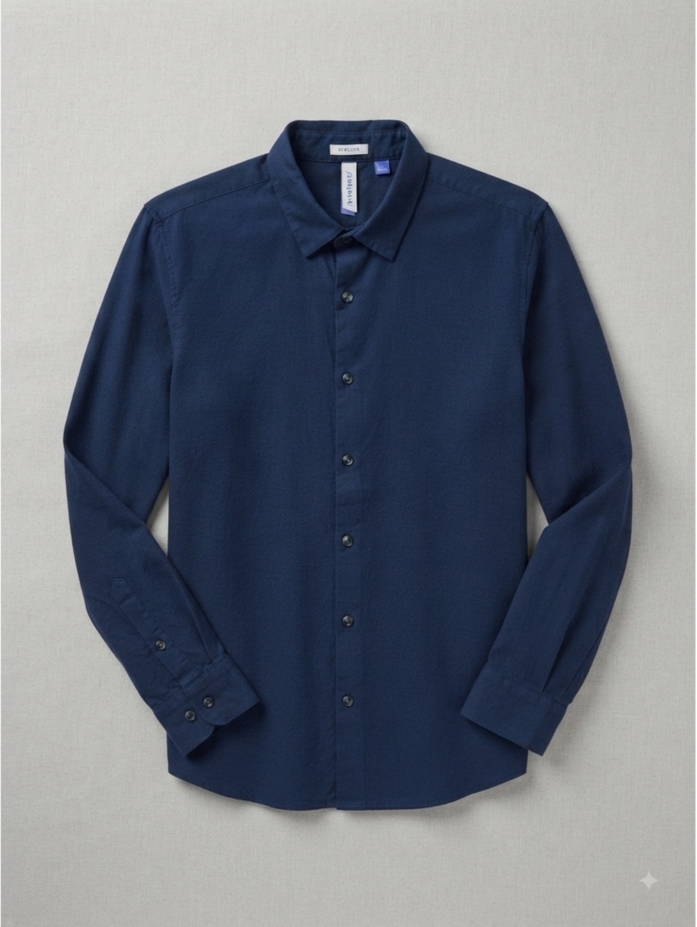 L'Artefact / Artefact Men's Navy Blue Long Sleeve Button-Down Shirt XL